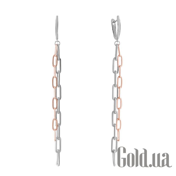 

Серьги с подвесками Fresh Jewelry, Серебряные серьги в позолоте