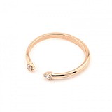 Жіноча золота каблучка з куб. цирконіями, 1766937