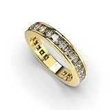 Золотое обручальное кольцо с бриллиантами, 1768217