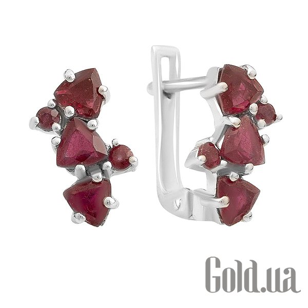 

Серьги Fresh Jewelry, Серебряные серьги с рубинами