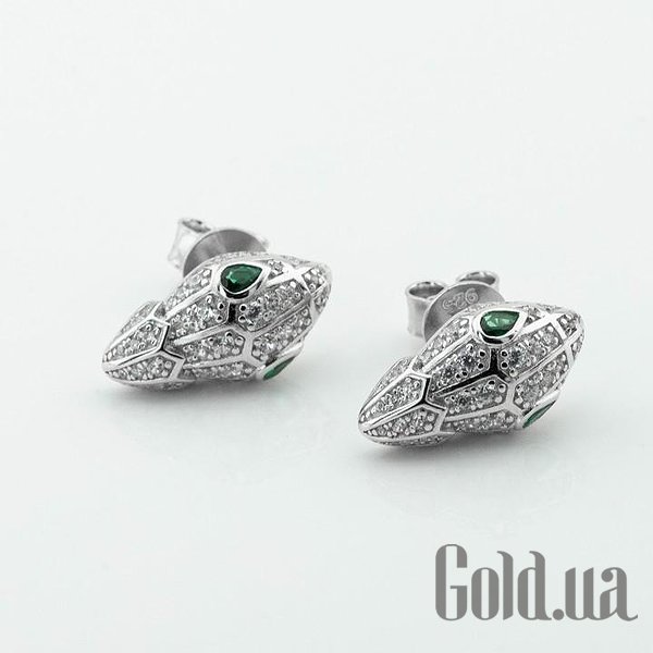 Серебряные серьги с куб. циркониями DIA3202869