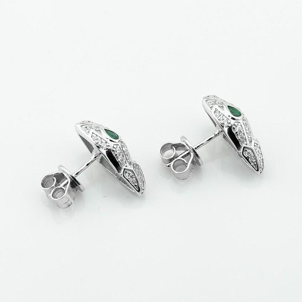 Серебряные серьги с куб. циркониями DIA3202869 – изображение 2