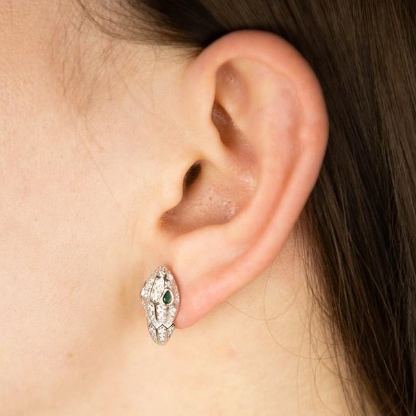 Серебряные серьги с куб. циркониями DIA3202869 – изображение 3