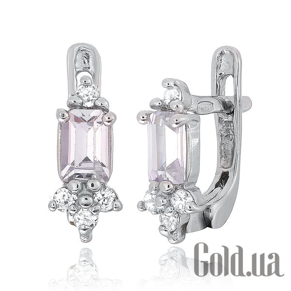 

Серьги Silvex925, Серебряные серьги с куб. циркониями