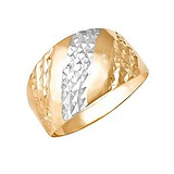 Дельта Женское золотое кольцо, 1541402