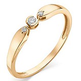 Золотое кольцо с бриллиантами, 1555738