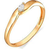 Золотое кольцо с бриллиантом, 1628698
