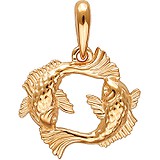 Золотой кулон "Рыбы", 1675546