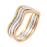 Женское золотое кольцо с бриллиантами, 1765146