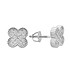 Серебряные серьги с куб. циркониями - фото 1