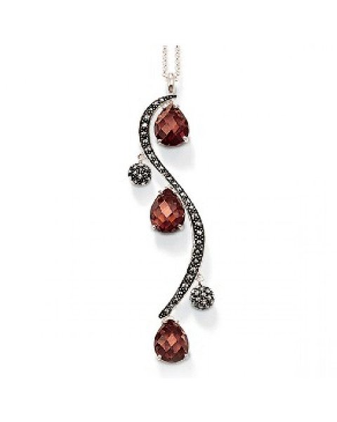 Thomas Sabo Серебряный кулон с цепочкой с куб. циркониями KE884-1-780
