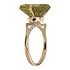 Женское золотое кольцо с кварцем и куб. циркониями - фото 2