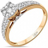 Золотое кольцо с бриллиантами, 1554203