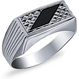 Silver Wings Мужское серебряное кольцо с куб. цирконием, 1638683
