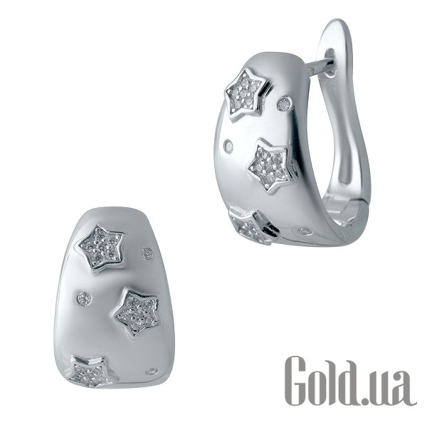 

Серьги Fresh Jewelry, Серебряные серьги с куб. циркониями