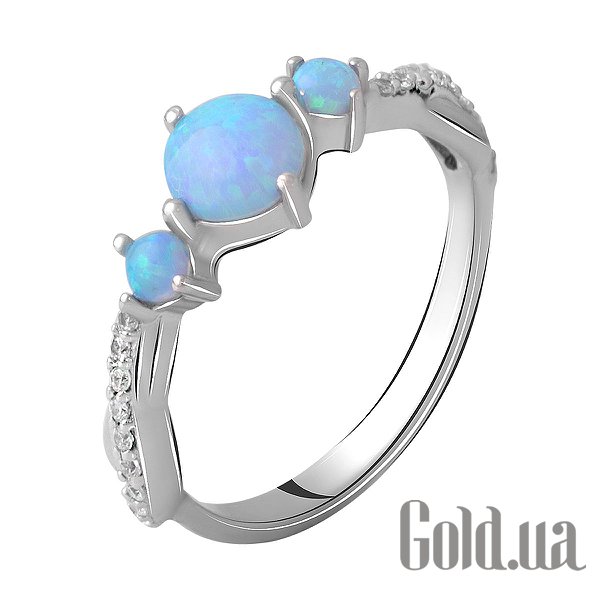 

Женские кольца Fresh Jewelry, Женское серебряное кольцо с куб. циркониями и опалами, 18