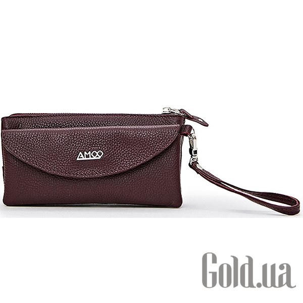 

Бумажник AMOOemporio, Бордовый, Кошелек-клатч Fun LF502-024