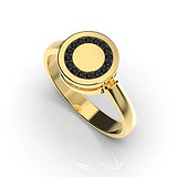 Женское золотое кольцо с бриллиантами, 1776155