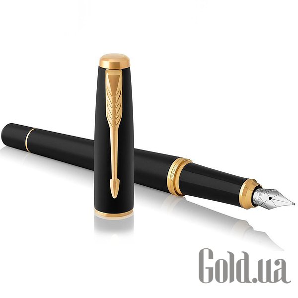 Ручка Parker Набір перова ручка із блокнотом Urban 17 Muted Black GT FP F 30 011b24