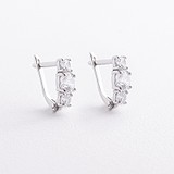 Серебряные серьги с куб. циркониями
