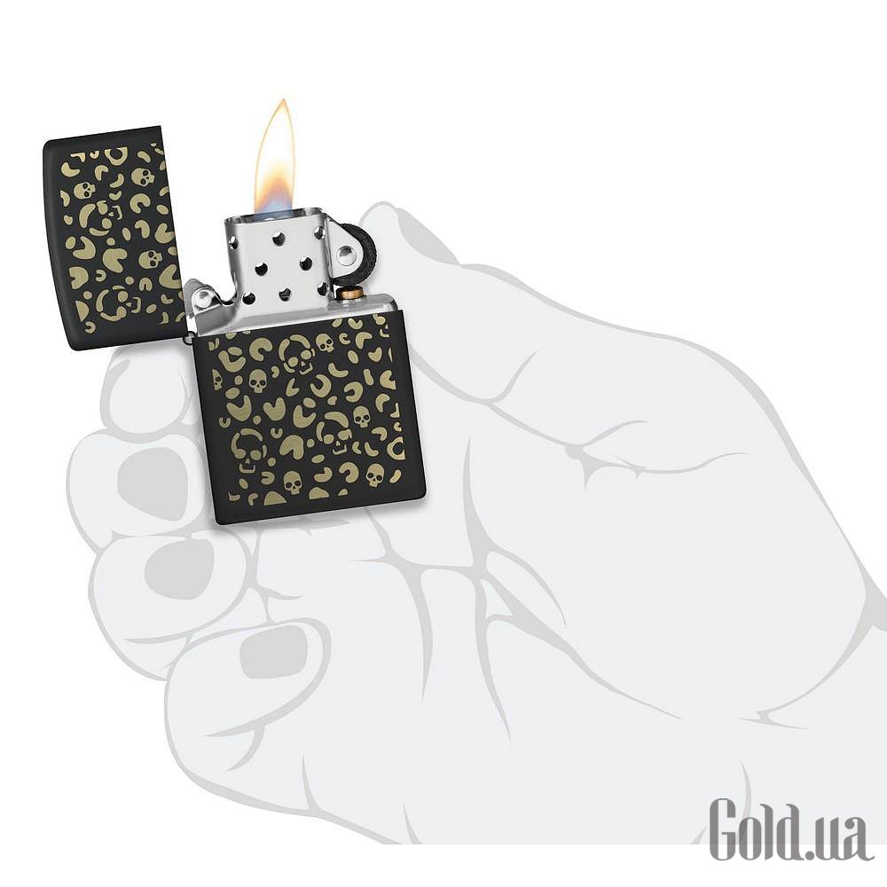 Zippo Зажигалка Leopard Skulls Design 47001 47001 – изображение 5