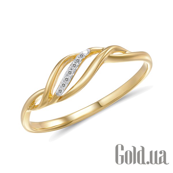 

Кольцо Lurie Jewelry, Женское золотое кольцо с бриллиантами, 16.5
