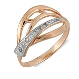 Женское золотое кольцо, 042267