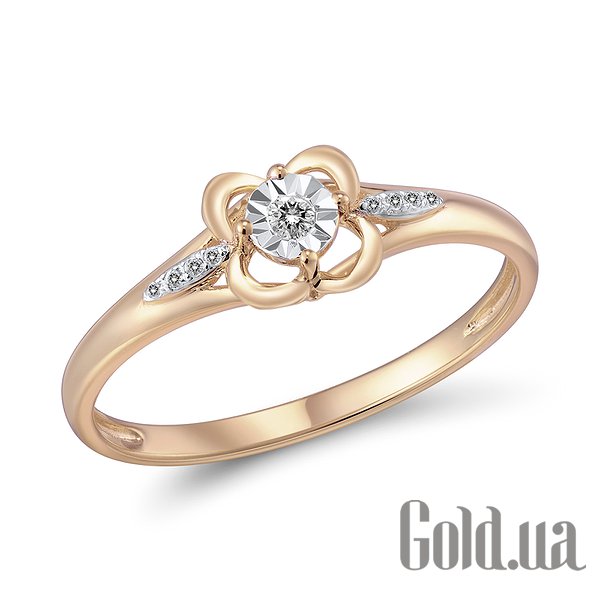 

Кольцо Lurie Jewelry, Золотое кольцо с бриллиантами, 17.5