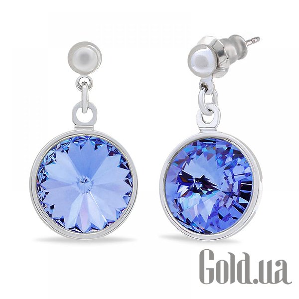 

Серьги с подвесками Kobi, Стальной, Серьги с кристаллами Swarovski