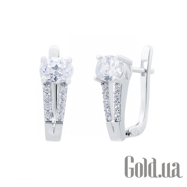 

Серьги Lurie Jewelry, Серебряные серьги с куб. циркониями