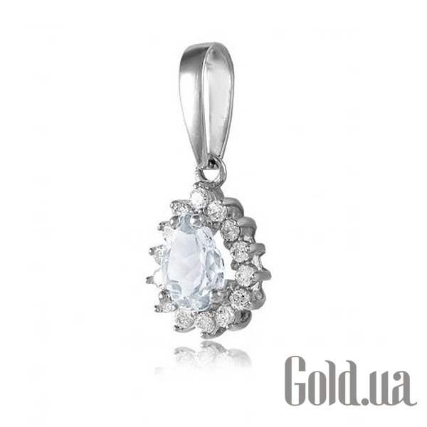

Женский кулон Украина, Золотой кулон с циркониями Swarovski Zirconia