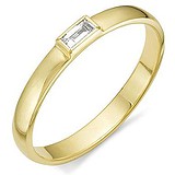 Золотое обручальное кольцо с бриллиантом, 1554972