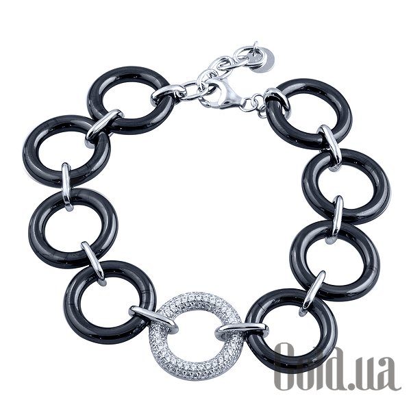 

Женские браслеты Fresh Jewelry, Женский серебряный браслет с керамикой и куб. циркониями, 18