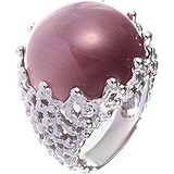 Женское серебряное кольцо с ювелирным стеклом, 1646620