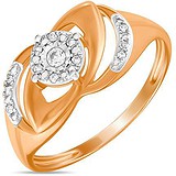 Женское золотое кольцо с бриллиантами, 1700892