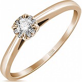 Золотое кольцо с бриллиантами, 1705500