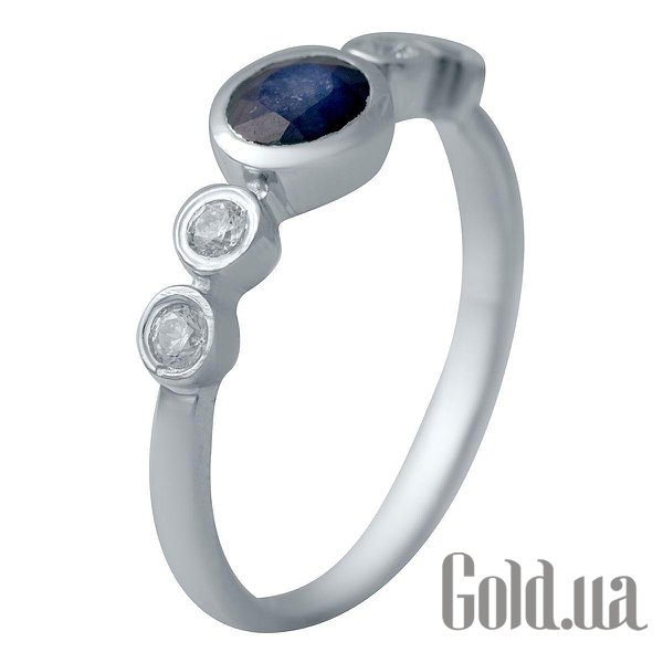 

Женские кольца Fresh Jewelry, Женское серебряное кольцо с сапфиром и куб. циркониями, 17