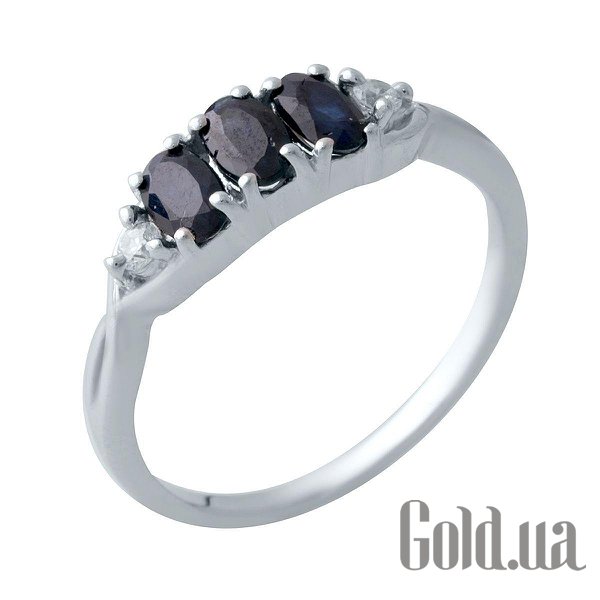 

Женские кольца Fresh Jewelry, Женское серебряное кольцо с сапфирами и куб. циркониями, 17.5