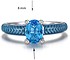 Женское серебряное кольцо с эмалью - фото 4
