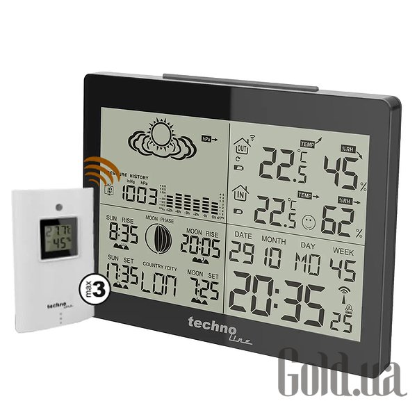 

Метеостанция Technoline, Метеостанция WS6760 Black