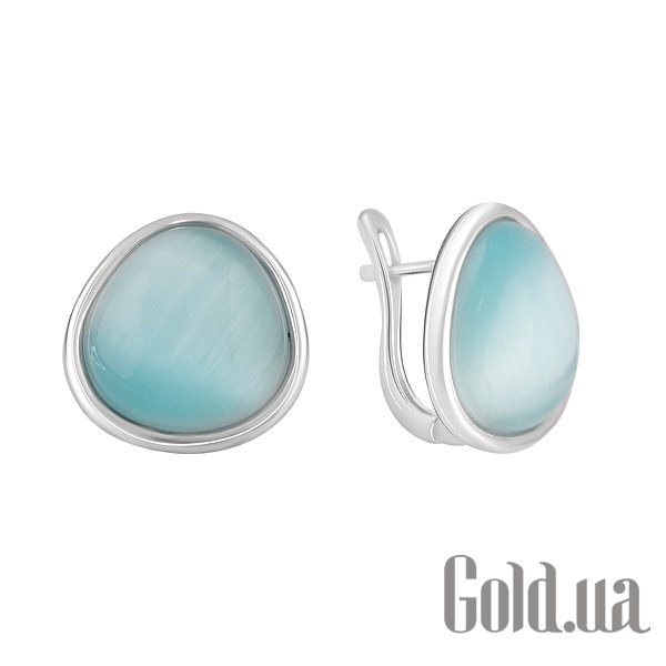 

Серьги Fresh Jewelry, Серебряные серьги с кошачьим глазом