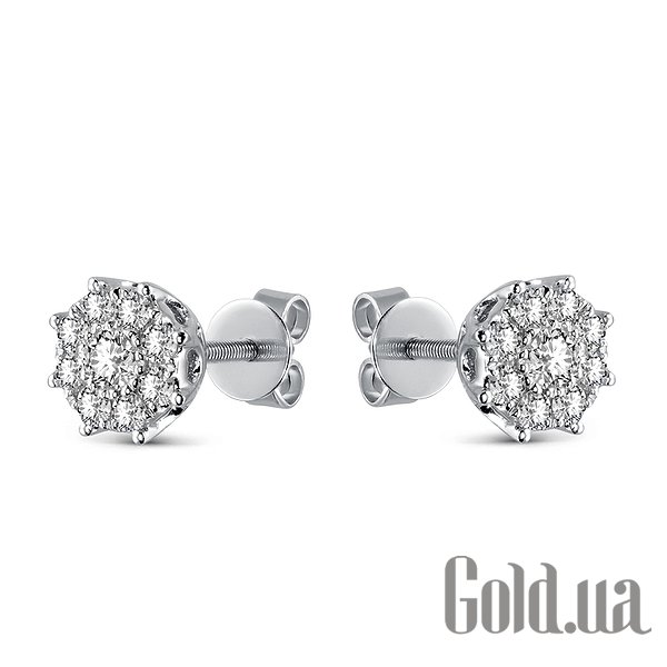 

Серьги-гвоздики Lurie Jewelry, Золотые серьги с бриллиантами
