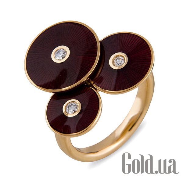Купить Faberge Женское золотое кольцо с бриллиантами и эмалью