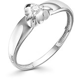 Женское золотое кольцо с бриллиантом, 1604381