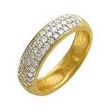 Золотое обручальное кольцо с бриллиантами, 1625885
