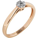 Золотое кольцо с бриллиантами, 1672989