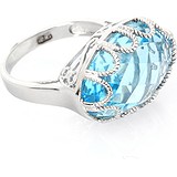 Женское серебряное кольцо с топазом, 1673245