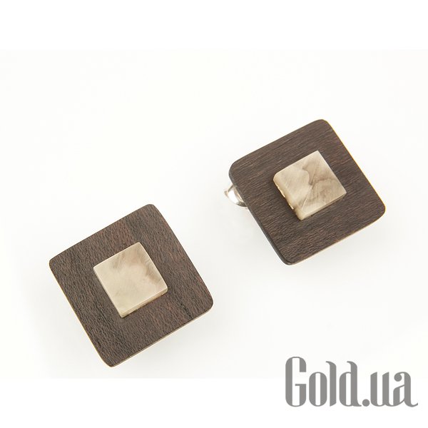 

Серьги-гвоздики Украина, Серьги из дерева с янтарем и серебряным замком