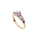Золотое кольцо с бриллиантами, 1701661
