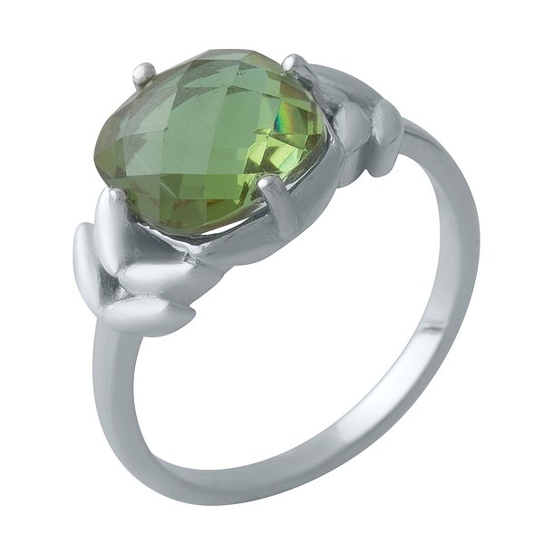 Женское серебряное кольцо с султанитом